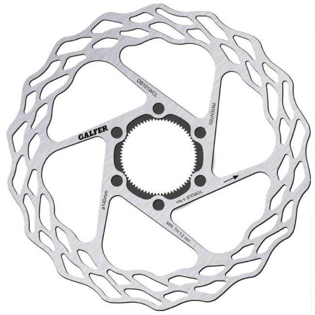 Galfer Fixed Wave Disc Brake Rotor Centrelock