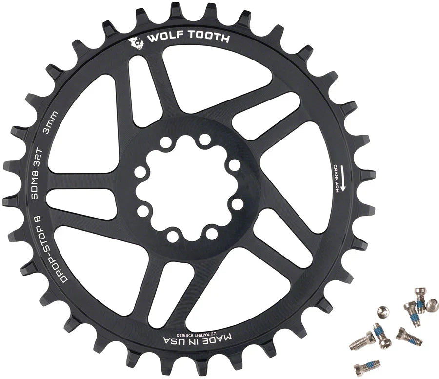 Wolf Tooth Components Drop Stop SRAM 8 Bolt DM Sram Road 12 Speed