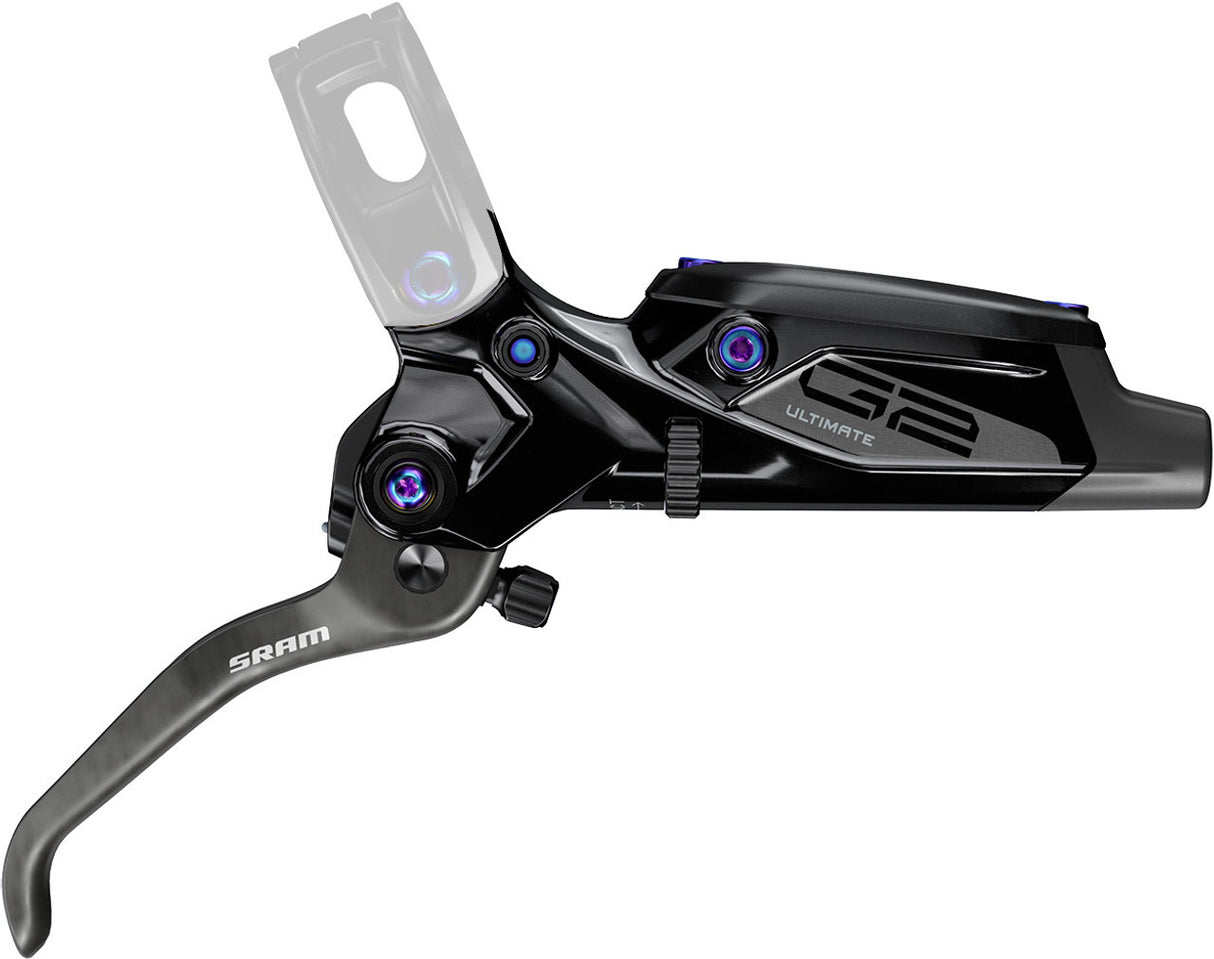 Sram G2 Ultimate A2 A2 Gloss Black Carbon Rainbow MTB Hydraulic 2/3/4 Finger - Bar Clamp L or R