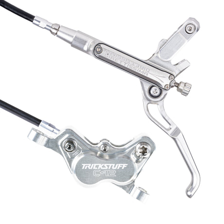 Trickstuff Direttissima Black/Black | Front & Rear Pair | Left & Right Pair | 2000mm Hose
