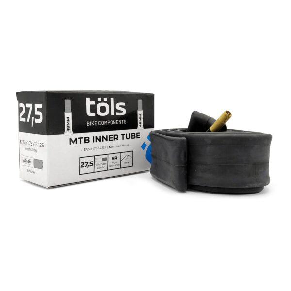 Töls 27.5x1.75-2.125 SV 27.5" Tube for 1.75 to 2.125 Tyres Schrader (9mm) Valve