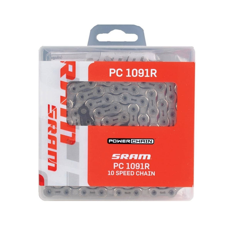 SRAM Chain PC-1091R HollowPin 114 Links with PowerLock 10 Speed