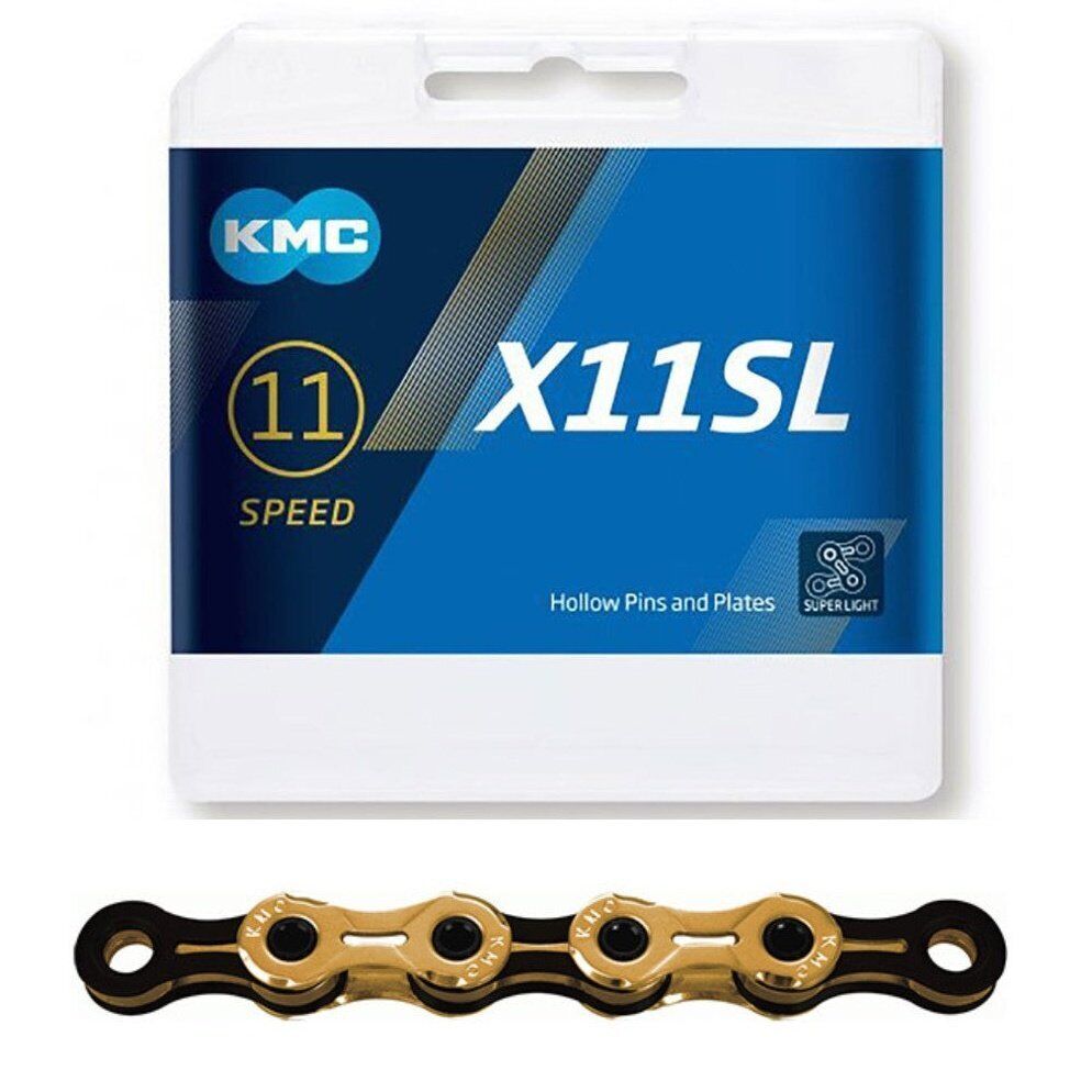 KMC X11SL Gold Chain 118 Links 11-Speed